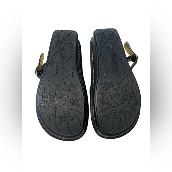 Alegria Womens Leather Mary Jane Tuscany Leopard Spot Slip On Mule Shoes - Picture 5 of 6